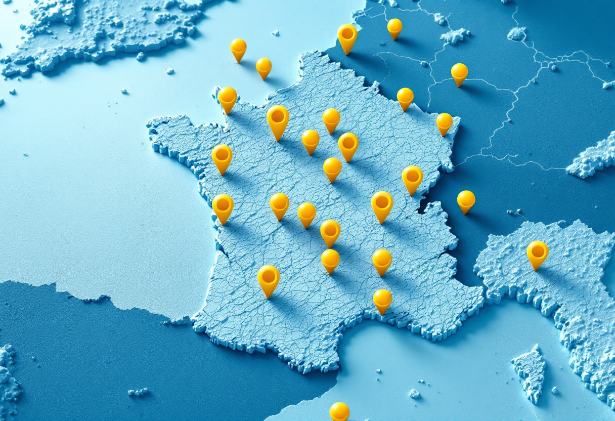 Carte de France - Couverture nationale serrurier automobile toutes villes